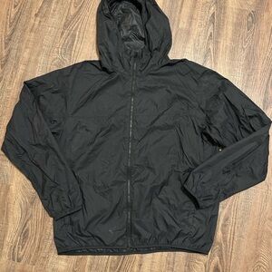 Uniqlo Men's Black Windbreaker Jacket